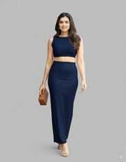 Nova 2 piece, sleeveless crop top maxi skirt set