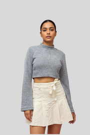 Luna Bell Sleeve Crop Top