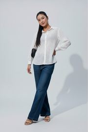 Translucent Sleeve Shirt