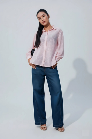 Translucent Sleeve Shirt